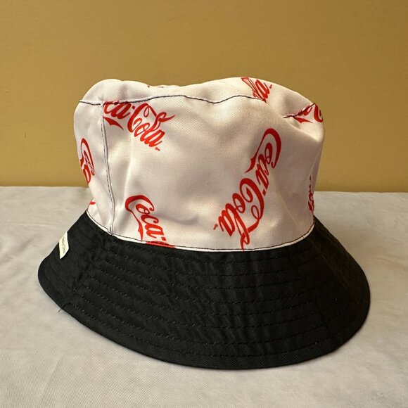 Coca-Cola Reversible Red, White and Black Bucket Hat / NWOT - Picture 6 of 10